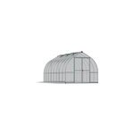Serre de jardin double paroi en aluminium et polycarbonate bella argent� 11. 76 m2 canopia by palram