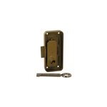 Serrure acier verni l. 30 mm x h. 50 mm x ep. 12 mm