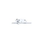 Serrure  encastrer bricard condamnation bout rond blanc axe 40 mm rversible