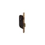 Serrure � encastrer avec cylindre bricard bout rond noir axe 50 mm
