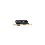 Serrure  encastrer nf pour cylindre europen 50 mm noir bout rond 1 / 2 tour