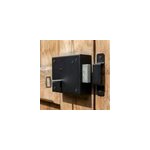 Serrure verrou en applique noire droite 9. 5 x 8. 2 cm