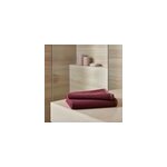 Serviette de bain grenat et rose terracotta 140 x 70 cm, goodhome sary