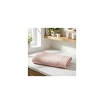 Serviette de toilette rose nude 100 x 50 cm, goodhome koros