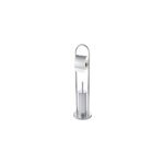Serviteur wc goodhome borgia en inox l. 20, 5 x p. 20, 5 x h. 79, 5 cm