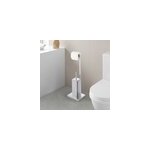 Serviteur wc goodhome kotra en inox l. 22, 4 x p. 18 x h. 69, 5 cm