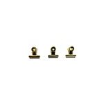 Set de 3 pinces pour décoration murale en métal doré ariane Set de 3 pinces pour décoration murale en métal doré ariane