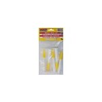 Set 5 canules avec bouchons plastique soudal