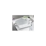Sige de baignoire en inox extensible de 65  91 cm blanc charge maximale 90 kg
