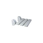 Sige de douche relevable, aluminium blanc, l. 32, 1 x h. 34, 5 x p. 33, 5 cm, godonnier