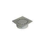 Siphon de cour pvc multi - diamtre gris 150 x 150 mm fitt
