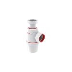 Siphon de lavabo wirquin neo 30722152 � d'entr�e 1 1 / 4, � de sortie 32 mm garde d'eau 50 mm