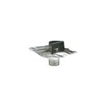 Sortie de toiture brune aldes 125 mm avec plaque de protection