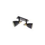 Spot coswarth 2 lumi�res e27 40w ip20 eglo noir