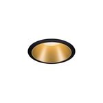 Spot encastrable cole led intgre blanc chaud ip44 470lm 8cm dor finition noire paulmann