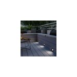 3 spots d'ext�rieur encastrables wonsey noir gu10 25w ip65 / ip67 goodhome