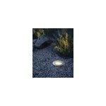 Spot � encastrer d'ext�rieur rond gris chrom� led integr�e 230lm ip67 blanc chaud eglo, lamedo