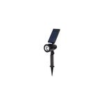 Spot extrieur led  nergie solaire ip44 1 w 120lm blanc froid h. 44, 8 x l. 24, 5cm noir