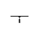 Spot led sur rail tube urail noir mat ip23 480lm 230v h. 18. 6cm paulmann