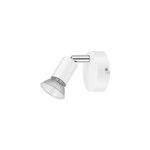 Spot pat�re gu10 7w sasha blanc h. 10. 5 cm