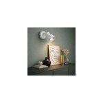 Spot pat�re led orientable m�tal blanc l. 14, 2 x 8 x h. 6, 6 cm ip20 10 w jumell banji