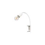 Spot pince e27 5w goodhome ghlin blanc mat l. 21 x h. 32. 5 x Ø4, 3 cm Spot pince e27 5w goodhome ghlin blanc mat l. 21 x h. 32. 5 x Ø4, 3 cm