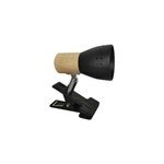 Spot pince gu10 35w seynave arcadia noir l. 6 x h. 13 x 6, 5cm