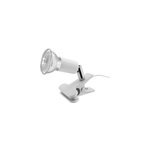 Spot pince gu10 7w sasha blanc l. 8, 5 x h. 10 cm