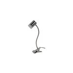 Spot pince led intgre 350 lm 3. 5 w blanc chaud goodhome maupin chrome l. 10 x h. 30 x 5 cm
