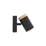 Spot de salle de bain consuma noir mat gu10 ip44 l. 6 x l. 115 x h. 11cm eglo