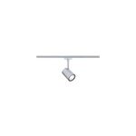 Spot sur rail luxe gris chrom mat urail ip20 gu10 10w . 6, 5 x h. 16, 3cm paulmann