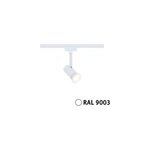 Spot sur rail runa wei blanc urail ip20 gu10 10w . 3, 5 x h. 13, 3cm dimmable paulmann