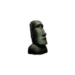 Statue moa� penez herman 46461 en pierre constitu�e h. 150 cm