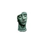 Statue visage homme effet pierre h. 115 cm