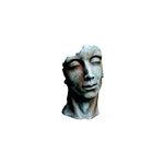Statue visage homme effet rouille h. 115 cm