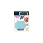 Sticker mural poissons colorés h. 69 x l. 49cm draeger Sticker mural poissons colorés h. 69 x l. 49cm draeger