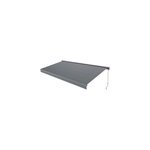 Store banne manuel gris 4x3 m avec semi coffre jagua klikstrom