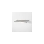 Store banne manuel sans coffre gris blanc ray� 2, 95 x 2 m