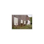 Store enrouleur bois blanc scandinave 100 x 200 cm
