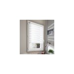 Store enrouleur jour / nuit sans perage 65 x 120 blanc madeco