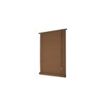 Store enrouleur occultant bois tiss intrieur et extrieur ballauff moka 100 / 110 x 200 cm