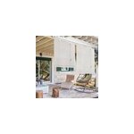 Store enrouleur roll'up bambou tiss blanc madeco l. 250 x l. 100cm