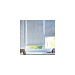 Store enrouleur tamisant bois tiss� blanc h. 200 x 100cm ballauff