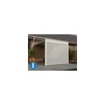 Store fa�ade blanc motoris� pour pergola oviedo 3m