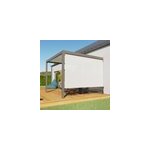 Store lat�ral 3 m pour pergola adoss�e salto alumin'home gris taupe ral 7039