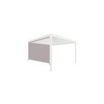 Store lat�ral 3, 5 m pour pergola adoss�e salto alumin'home blanc ral 9010
