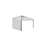 Store zipp� lat�ral 3 m pour pergola adoss�e salto alumin'home gris taupe ral 7039