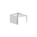 Store zipp� lat�ral 3, 5 m pour pergola adoss�e salto alumin'home gris taupe ral 7039