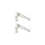 Support pour barre à rideau pour fenêtre goodhome encastrée blanc mat ikaria Support pour barre à rideau pour fenêtre goodhome encastrée blanc mat ikaria