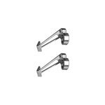 Support pour barre à rideau pour renfoncement fenêtre goodhome nickel brossé ikaria Support pour barre à rideau pour renfoncement fenêtre goodhome nickel brossé ikaria